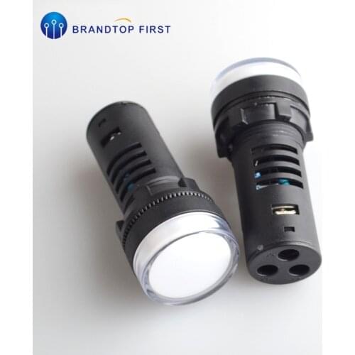 Red & green dual colors ! 22mm led indicator lamp