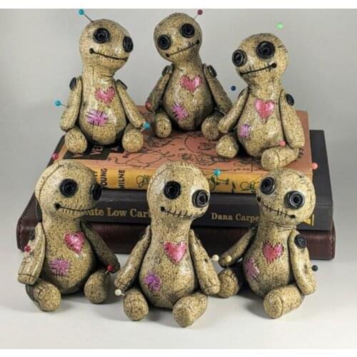 Voodoo Doll Cone Burner Incense Burner Desktop Resin Ornament Handmade Carft Ornaments Decorative Props Home Decoration Censer