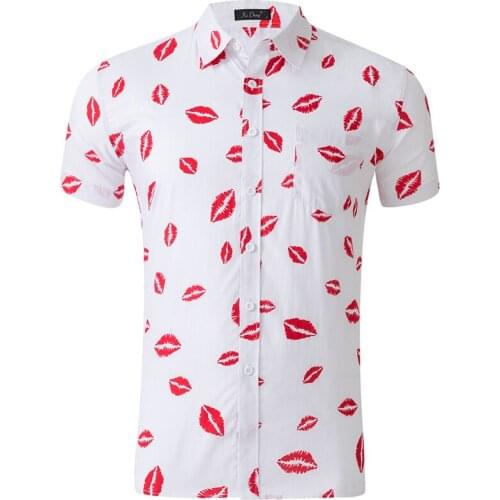 Hawaiian shirt men fashion printing summer Mens Short sleeve shirt quality Brand Beach shirts cotton