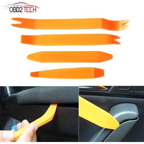 4PCS Removal Kits Auto Interior Radio Panel Door Clip Windows Trim Removal Installer Pry Plastic Trim Panel Repair Tool