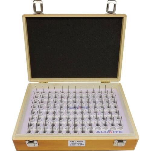 Pin Gauge Set 1.00mm--1.99mm,2.00mm--2.99mm,3.00--3.99mm,4.00mm--4.99mm,5.00mm--6.00mm (±0.002, step: 0.01,100pcs)