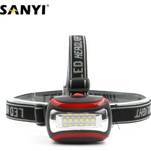 COB/6 LEDs Headlamp LED Headlight Mini Head Light Lamp Flashlight AAA Head Torch Portable Lantern For Night Fishing Dropshipping