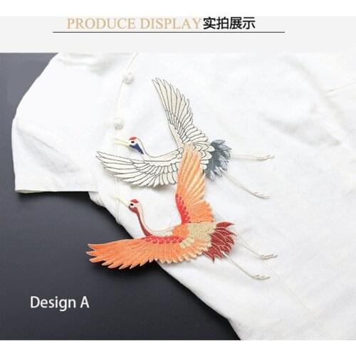 New large crane cloth Embroidery patch,Clothing decorative stickers,iron on patches