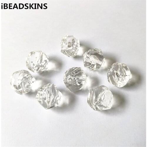 New arrival! 20mm 130pcs Clear acrylic irregular Round shape beads for Necklace,Earrings parts,hand Made Jewelry DIY