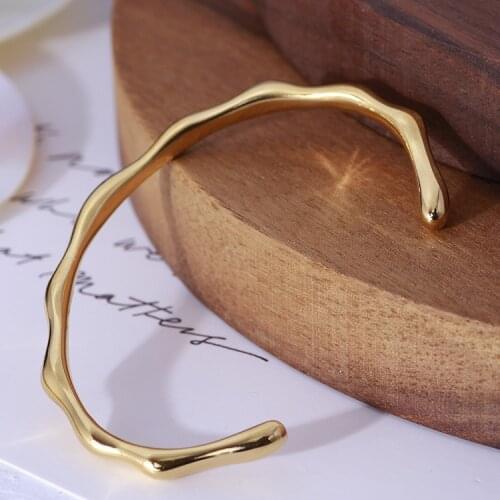 Cold wind slub shape smooth opening can be fine-tuned bracelet