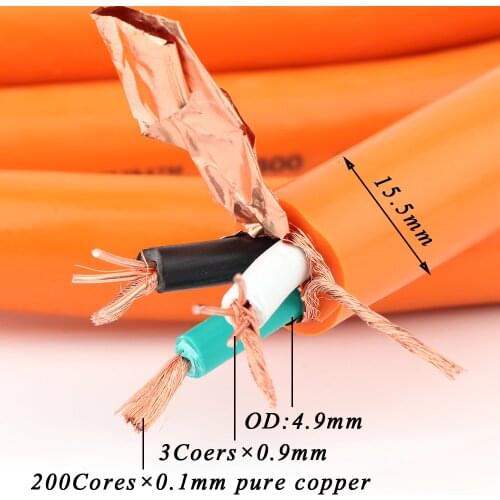 Linn K-800 cable 5N OCC copper audio power cable HiFi audio power wire