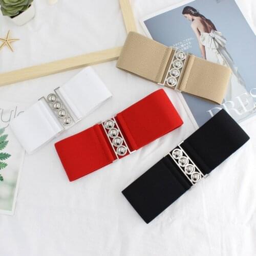 Retro Belt Trend Simple Youth Belt Decoration Casual Belts New Fashion Designer Design Elastic Wide Womens Belt