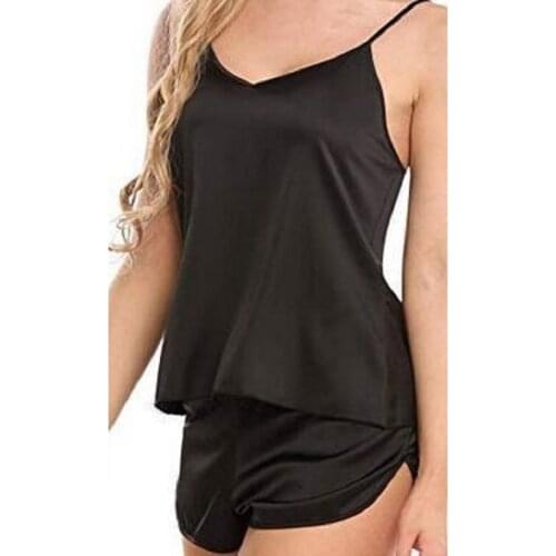 Sanderala Women Pajamas Set Sleepwear Plus Size Lace Lingerie Nightgown Sleeveless Nighty Sets Pajama Pants Womens Sleep