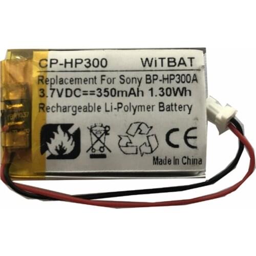 TTVXO Battery for 350mAh Sony DR-BT21 DR-BT22 Bluetooth Headset Battery BP-HP300A