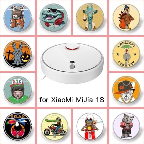 Provide Customized Custom Vinyl Animal Sticker for xiaomi Robot MiJia Robotic 1S Vacuum Cleaner Skin Spare Parts Accessories