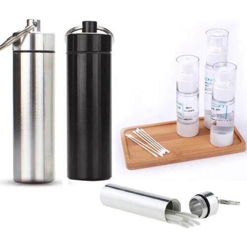 Waterproof Pocket Toothpick Holder Seal Bottle Eco-Friendly Ultralight Portable Aluminum Alloy Pill Case Container For Travel