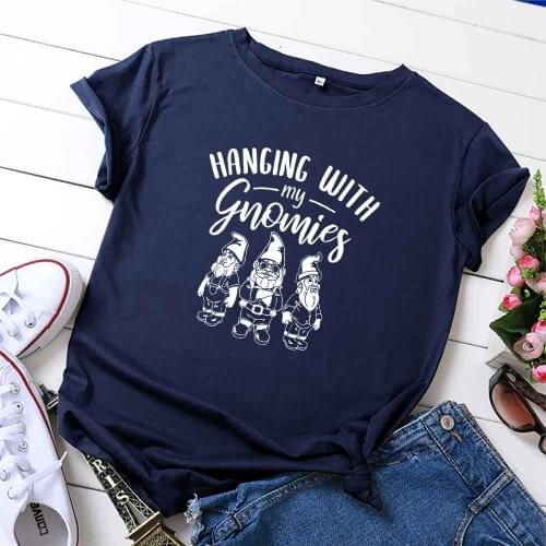 2021 Summer Womens T-Shirt Multicolor Womens Clothes Fashion Christmas Santa Oversized T-shirt O-neck Short Sleeve Women Tops