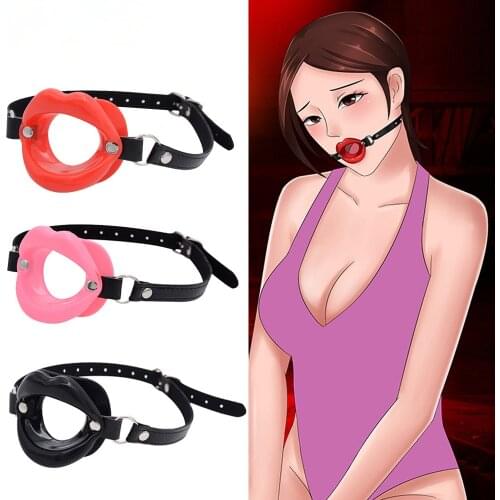Belsiang Sex Slave Silicone Lips O Ring Open Mouth Gag Oral Fetish Bdsm Bondage Restraints Erotic Toy Sex Toy For Couples