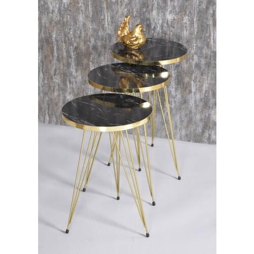 Zigon coffee table gold bendir tel