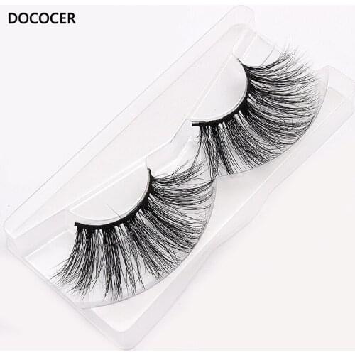 1Pair 30mm Handmade Lashes Soft Mink Hair False Eyelashes Wispy Fluffy Eyelash Extensions Eye Makeup Tools Multilayers Lashes