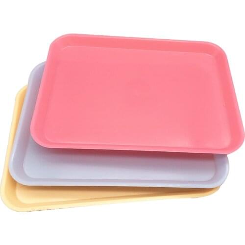 1 Piece 340mm*240mm Dental Tools Materials Plain Plastic Trays Flat Instrument Tray Autoclave Dentistry Supplies Dentist Use