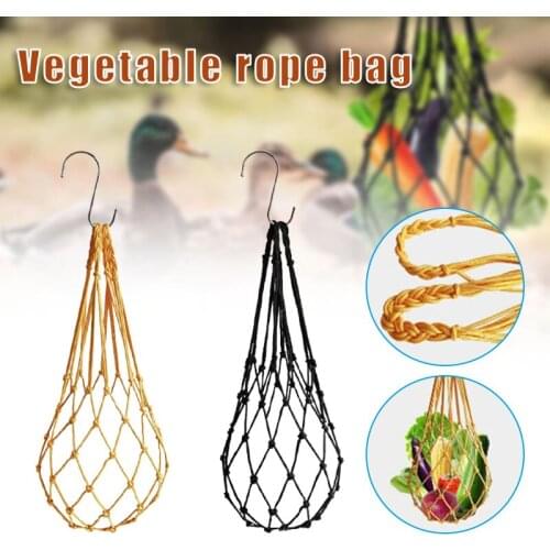 New 1PC Chicken Vegetable Hanging Feeder Net Bag Fruit Treat Snack Holder Feeding Tool for Hens Goose Duck Large Birds