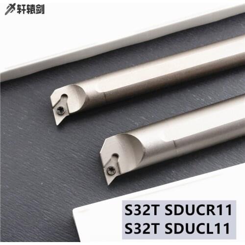 1PC S32T SDUCR11 SDUCL11 Arbide Blade Inner Hole Turning Tool CNC DCMT Holder