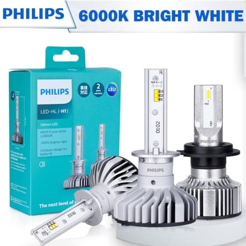 2X Philips H7 LED H4 H11 H16(JP) HB3 HB4 9005 9012 HIR2 Car Headlight Bulbs 6000K Fog Lights nebbia diode lamps for cars auto