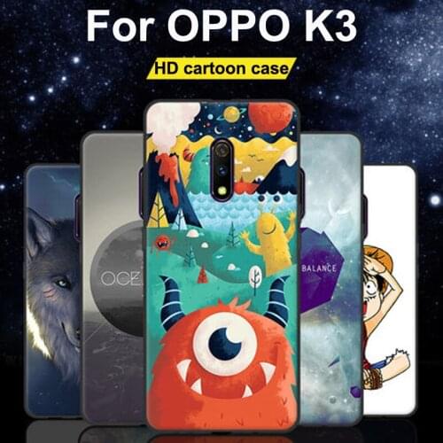 6.5" Silicone coque For OPPO K3 case cartoon TPU phone cover For OPPO K3 PCGM00 soft back cases OPPOK3 bumper protective shell