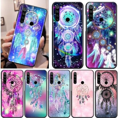 Traum Catcher Dreamcatcher Black Cover For Xiaomi Redmi Note 9 9S 8T 8 7 6 5A 5 4X 4 Pro Max Soft Phone Case