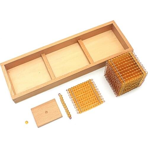 Montessori Kids Toy Baby Introduction to Decimal Quantity with Trays Learning Educational Preschool Training Brinquedos Juguets