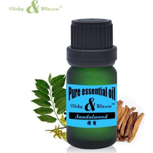 Vicky&winson Sandalwood essential oil 10ml Santalum Album oils aromatherapy purify heart meditation moisturizer dry skin VWDF43