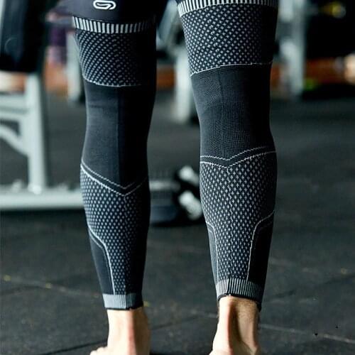 2PCS Leg Warmers 3D Knitting Weaving Long Compression Leg Sleeve Cycling Basketball Running Knee Leg Protector Support Dropship