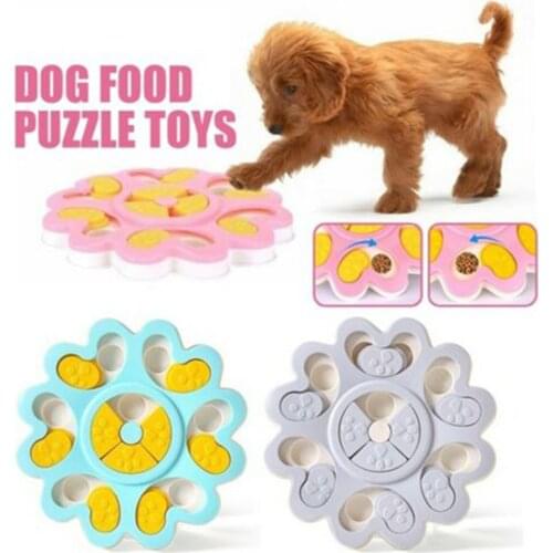 Dog Food Puzzle Toys Puppy Treat Dispenser Dog Toys With Non-Slip Interactive PVC Tearing Resistance Puppy Treat Dispenser