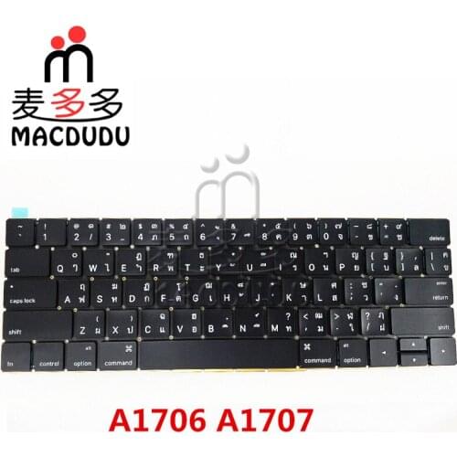 New Thailand Thai Keyboard for Macbook Pro Retina 13" 15" A1706 A1707 A1708 2016 2017 Year *Verified Supplier