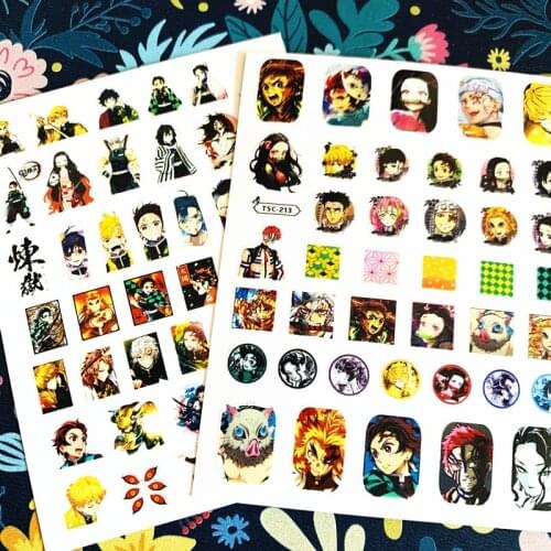 Newest Cartoon character sereis TSC-211 3d nail art stickers decal template diy nail tool decoration