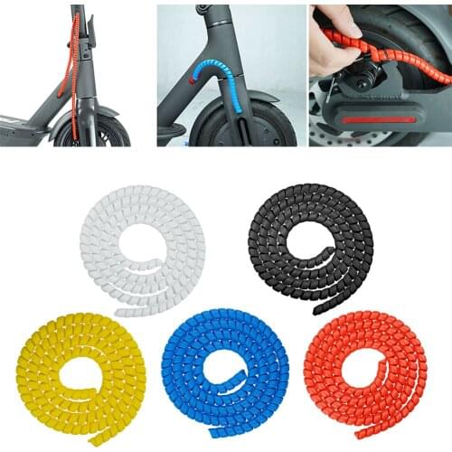 1m Line Organizer Pipe Protection Spiral Wrap Winding Cable Wire Protector Cover Tube For XIAOMI M365/PRO Electric Scooters