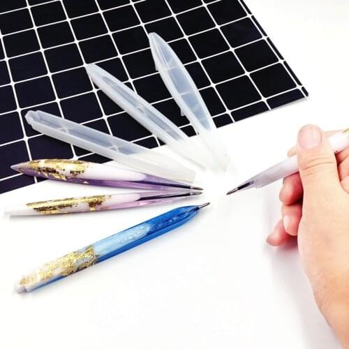 SNASAN DIY Silicone Mold pen tube Ornaments Resin Clear Mould Crystal Mold for jewelry Decoration Craft Resin Art