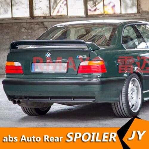 For E36 Spoiler 2006-2018 BMW E36 Spoiler 3D ABS plastic Material Car Rear Wing Color Rear Spoiler