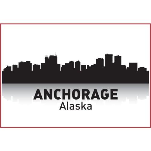 Alaska Anchorage Skyline Souvenir Fridge Magnets 20294