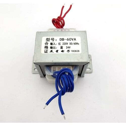 Transformateur 220v 24v EI66 60W power transformer DB-60VA 220V to 24V 2.5A AC 24V monitoring power supply