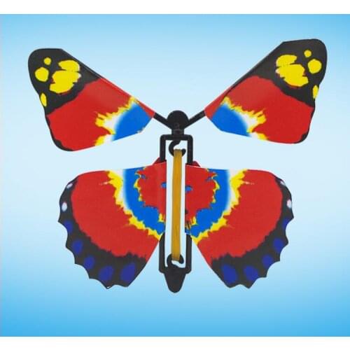 IWish 12x12cm Magic Butterfly Flying Card Toy With Empty Hands Power Energy Butterflies Wedding Magically Props Tricks Kids Toys