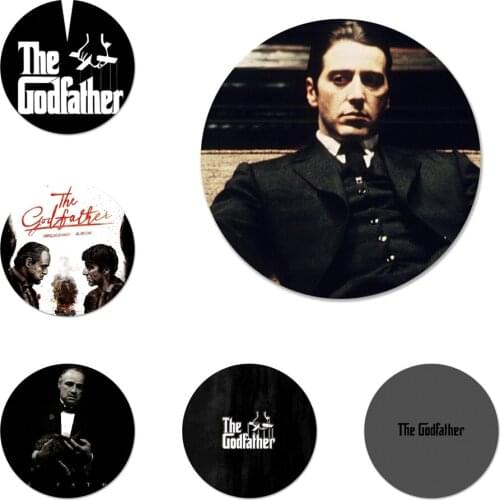 58mm Godfather Icons Pins Badge Decoration Brooches Metal Badges For Clothes Backpack Decoration