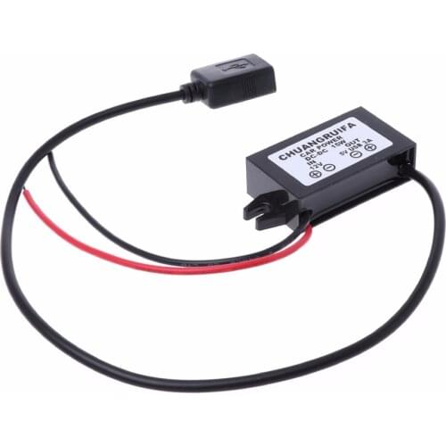 1PC Output Power Adapter DC DC Converter Module 12V To 5V USB New
