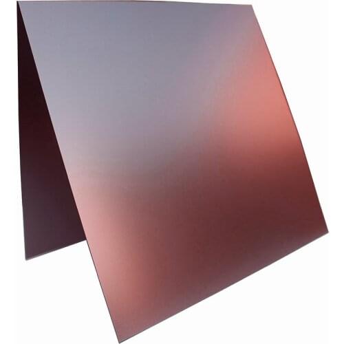 100x100mm Rose Gold Aluminium Flat-Plate 0.5/0.8/1mm Thickness Anodized Anti-Fingerprint Blank Laser Engraved Marking Material