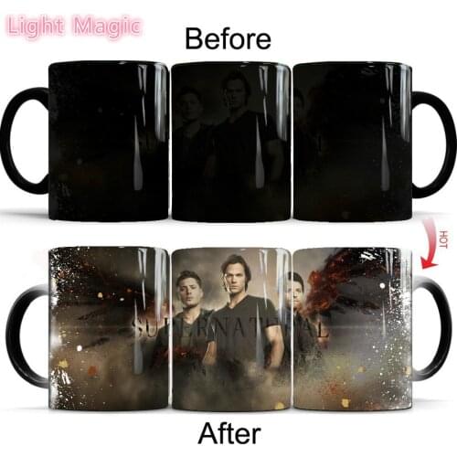 2021 Supernatural Changed Color Magic Mug Cup Ceramic Home Coffee Mugs and Cups