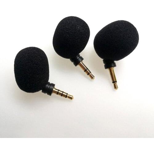 3.5mm Mono/ Stereo/ 4 Pole Mini Microphone Flexural Bendable Microphone for Mobile Phone Computer Recording Device