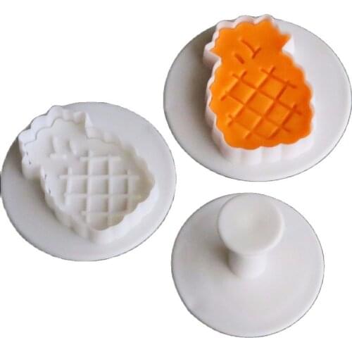 3Pcs/Set Pineapple Cake Decorating Tools Cupcake Kitchen Fondant Kitchen Accessories Cake Mold Stand Cozinha Cookie Cutter D768
