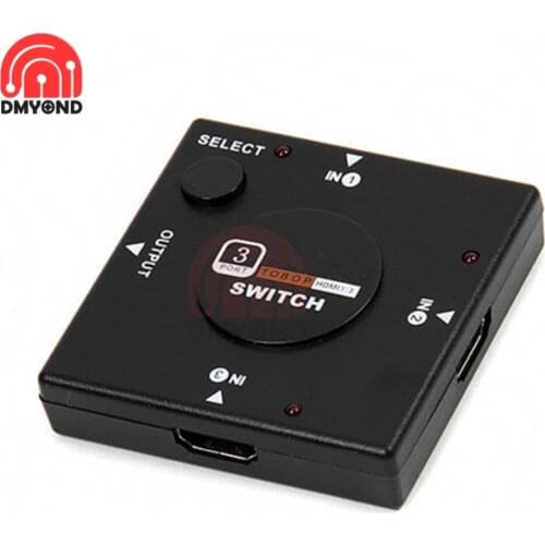 3 In 1 Port HDMI Switch Hub Premium Account 1080P HD Video HDMI Output Splitter Switcher 3 in 1 Out HDMI Switch