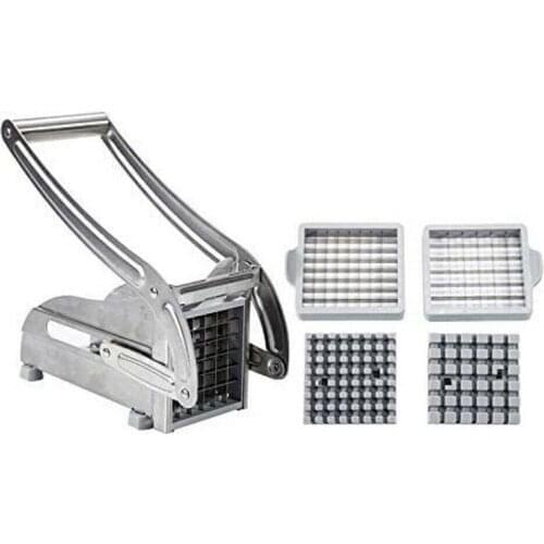 5 Pcs Stainless Steel French Fries Cutter Potato Cutter Chopper Vegetable Potato Slicer Diced Device