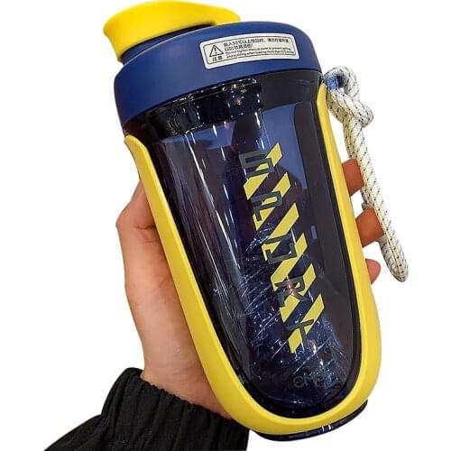 550ml Plastic Shaker Water Bottle Sports GYM Portable Travel Protein Shaker Drink Bottles BPA Free