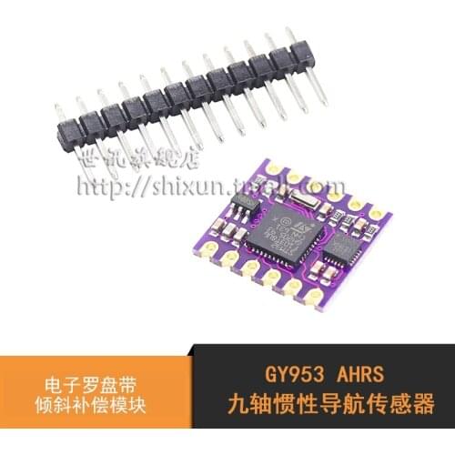 Gy953 AHRS nine axis inertial navigation sensor electronic compass with tilt compensation module serial port