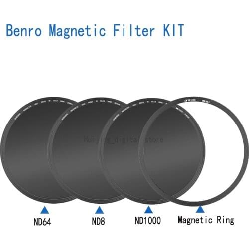 Benro 82mm Magnetic Circular Filter Kit ND8+ND64+ND1000+Magnetic ring camera lens filters