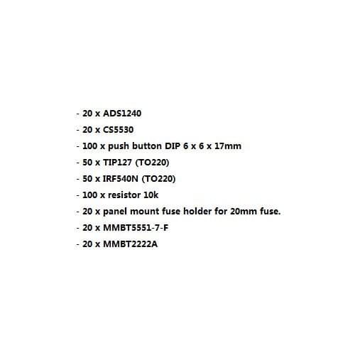 Free shipping ADS1240 CS5530 push button DIP 6 x 6 x 17mm TIP127 (TO220) IRF540N (TO220) resistor 10k panel mount