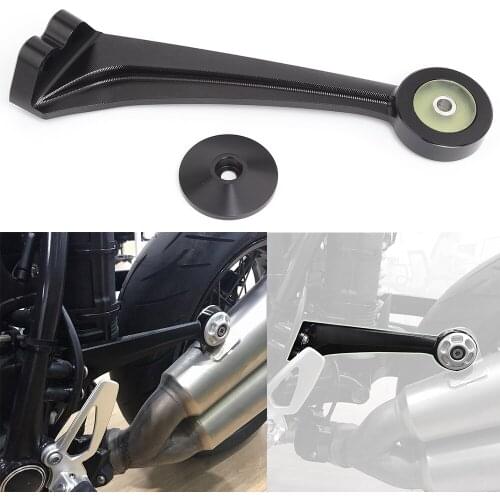 New Motorcycle Parts Exhaust Hanger Muffler Pipe Bracket Mount Holder For BMW R Nine T R Nine T R9T R9 T 2014-2020 Black